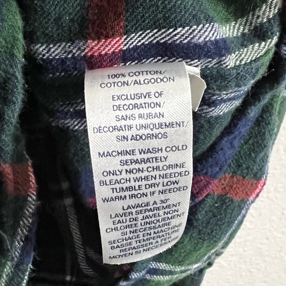 Santa Claus ‘Ho Ho Ho’ Upcycled Graphic Flannel - Picture 10 of 11